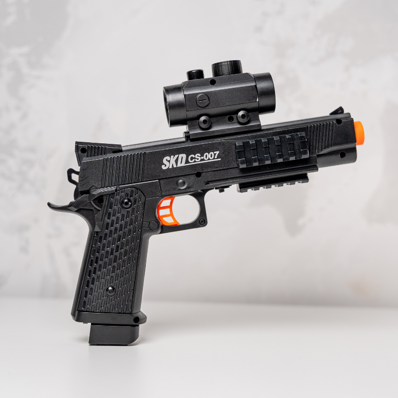 gel blaster replica M1911 Colt electric full automat pistol cu bile incarcator mic