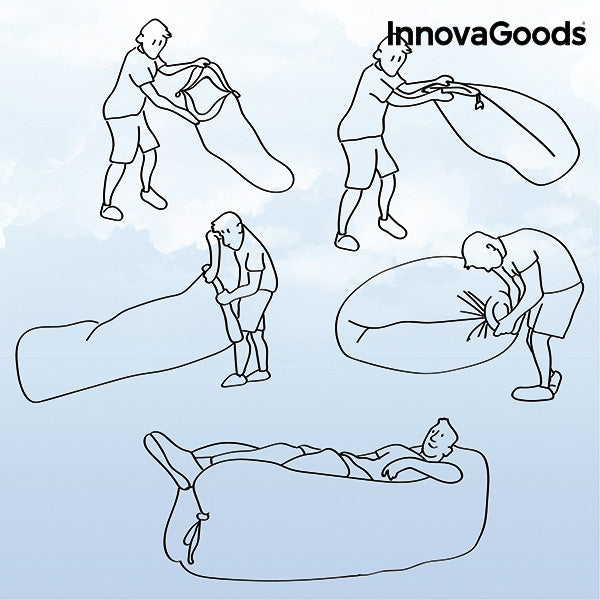 Sezlong autogonflabil Lazy Bag - ghici.shop