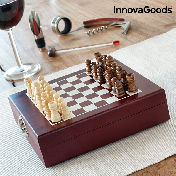 Set de accesorii pentru vin si sah - ghici.shop